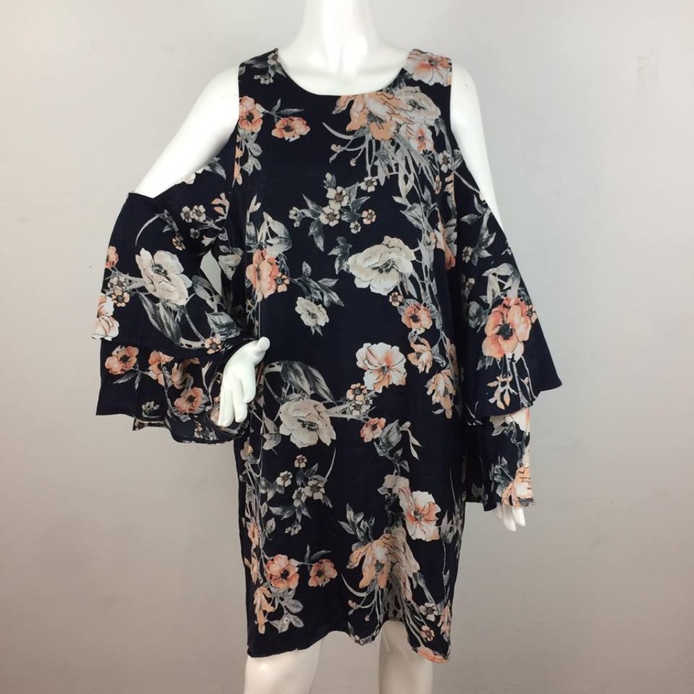 Blue Floral gorgeous Dress - 3X